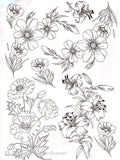 Calco Vitrificable para Porcelana 23x33cm. Diseño 176