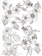 Calco Vitrificable para Porcelana 23x33cm. Diseño 176