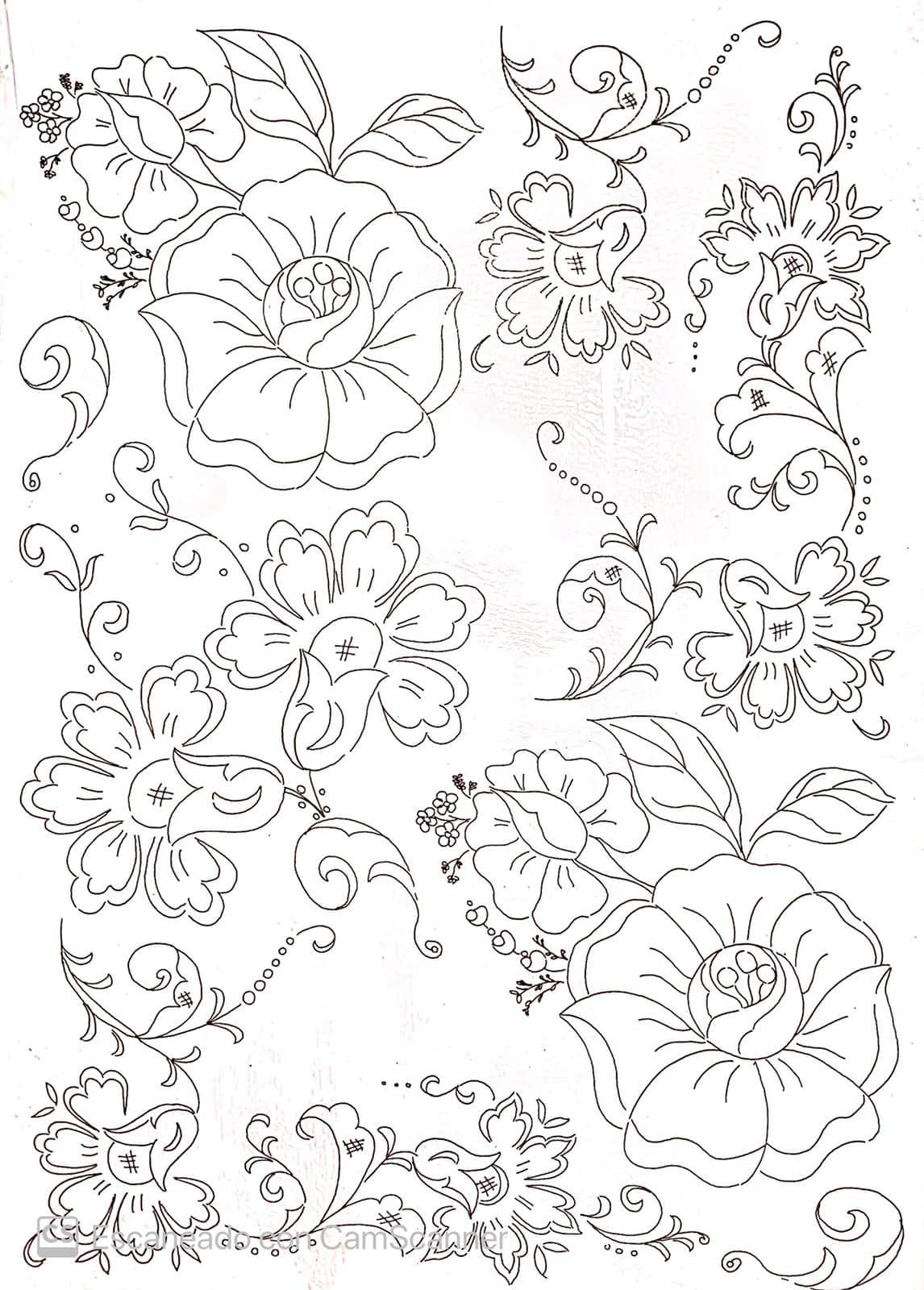 Calca Vitrificable para Porcelana 23xx33cm, Diseño 185