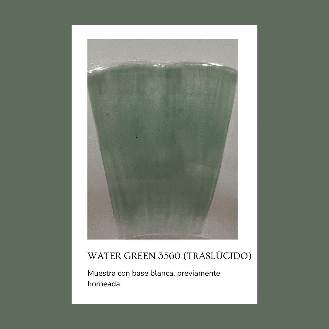Pigmento para vidrio/cristal Water green 3560 (Traslúcido) 5 gr.