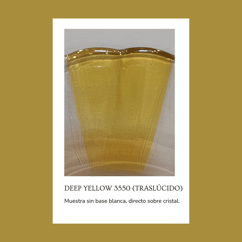 Pigmento para vidrio/cristal Deep Yellow 3550 (Traslúcido) 5 gr.
