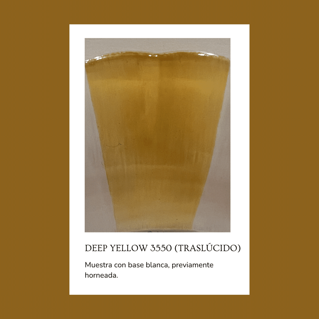 Pigmento para vidrio/cristal Deep Yellow 3550 (Traslúcido) 5 gr.