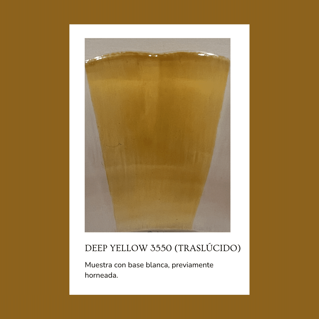 Pigmento para vidrio/cristal Deep Yellow 3550 (Traslúcido) 5 gr.