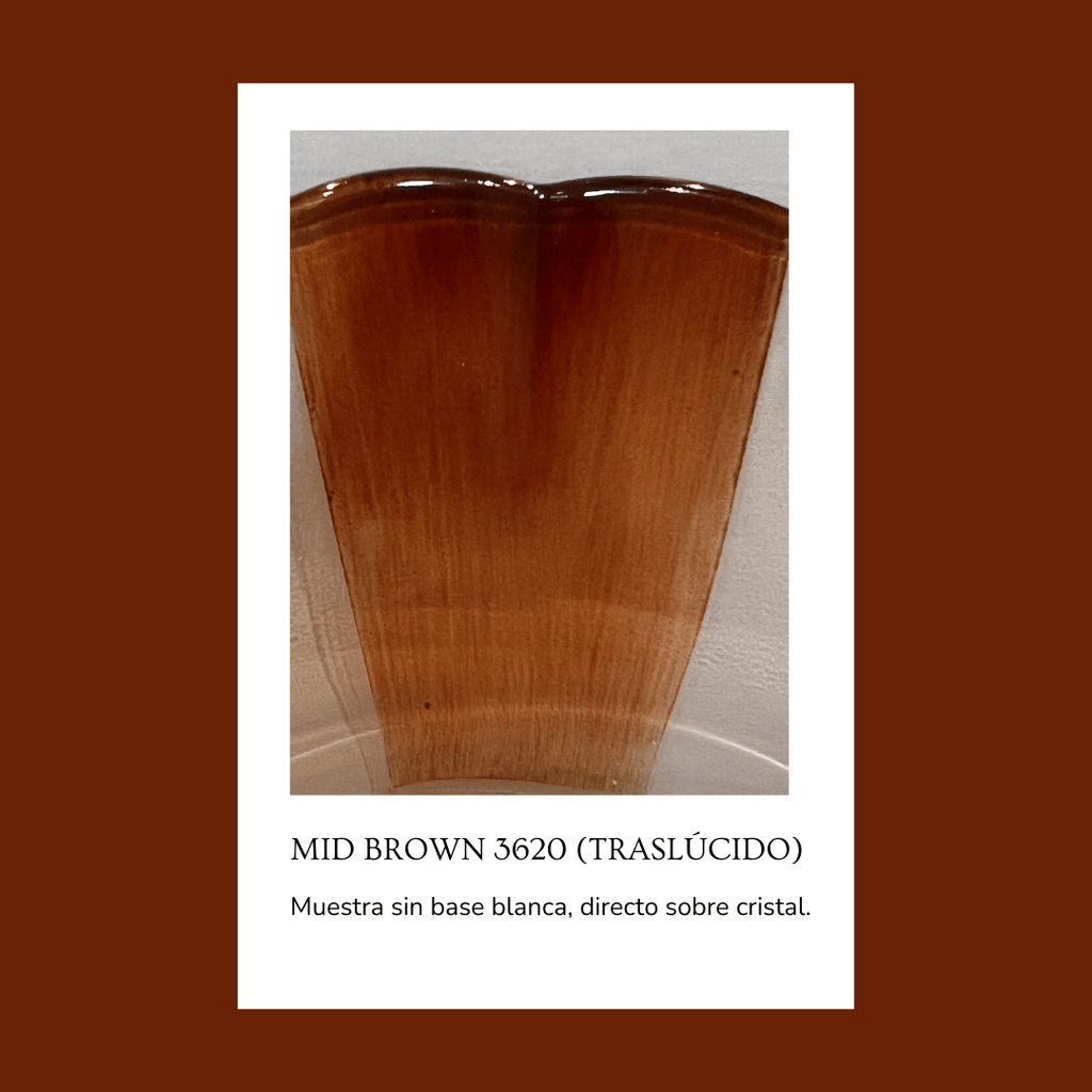 Pigmento para vidrio/cristal Mid Brown 3620 (Traslúcido) 5 gr.