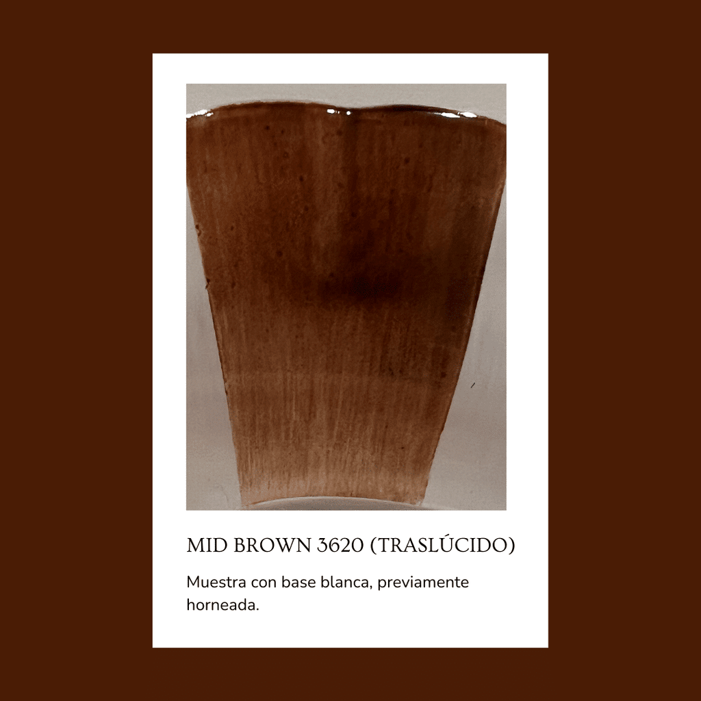 Pigmento para vidrio/cristal Mid Brown 3620 (Traslúcido) 5 gr.