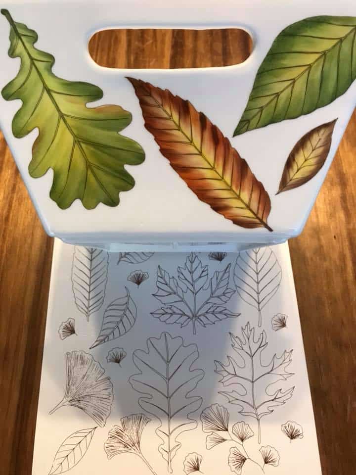 Calca Vitrificable para Porcelana 23x33, Diseño 163