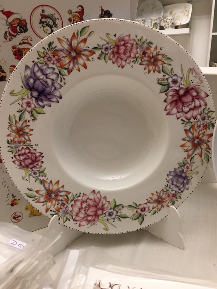 Calca Vitrificable para Porcelana 23x33cm, Diseño 166