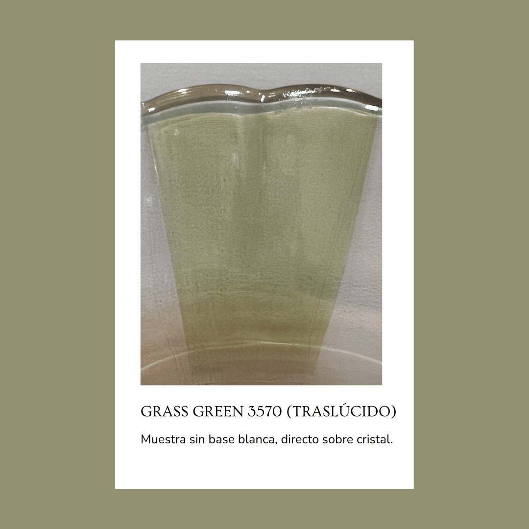 Pigmento para vidrio/cristal Grass green 3570 (Traslúcido) 5 gr.