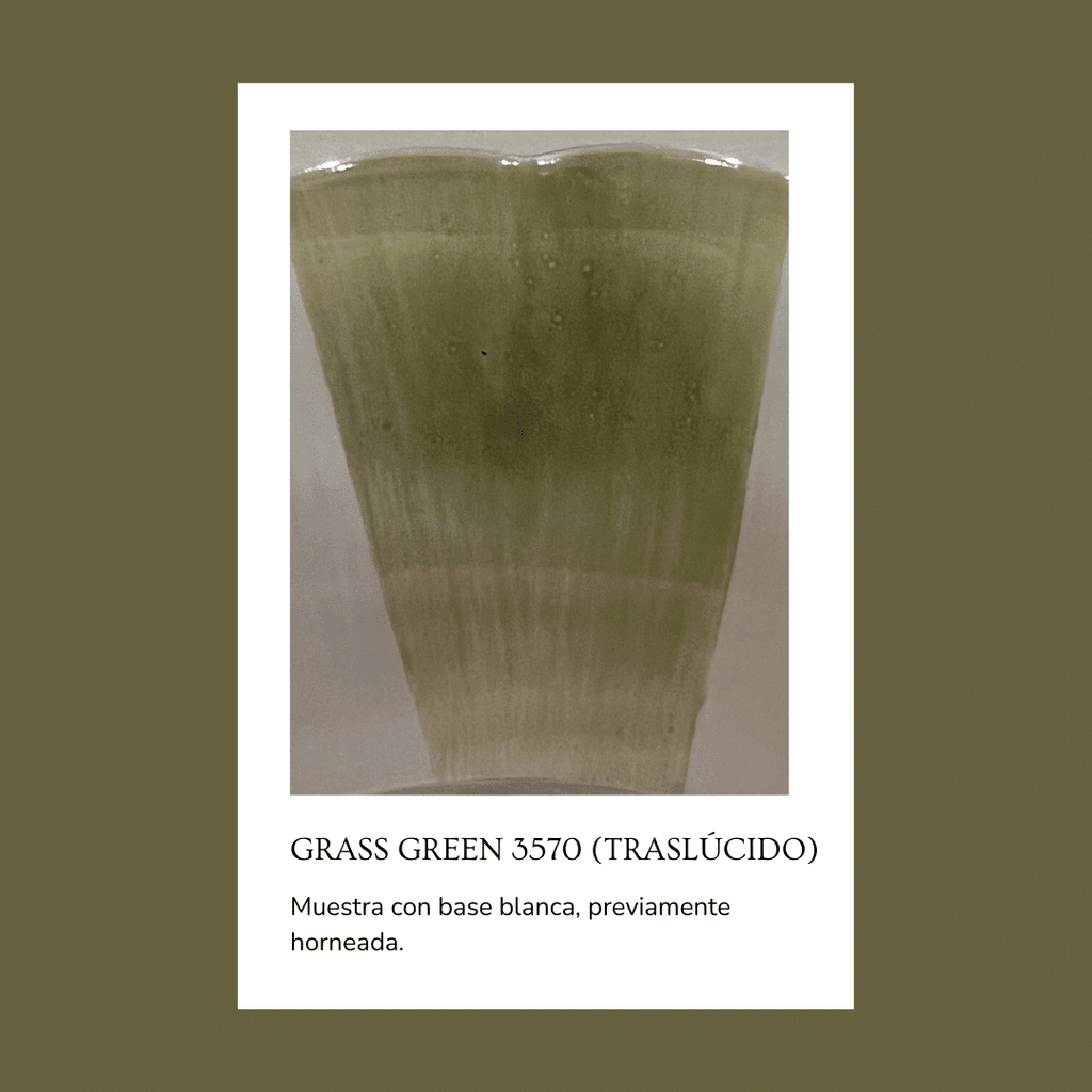 Pigmento para vidrio/cristal Grass green 3570 (Traslúcido) 5 gr.