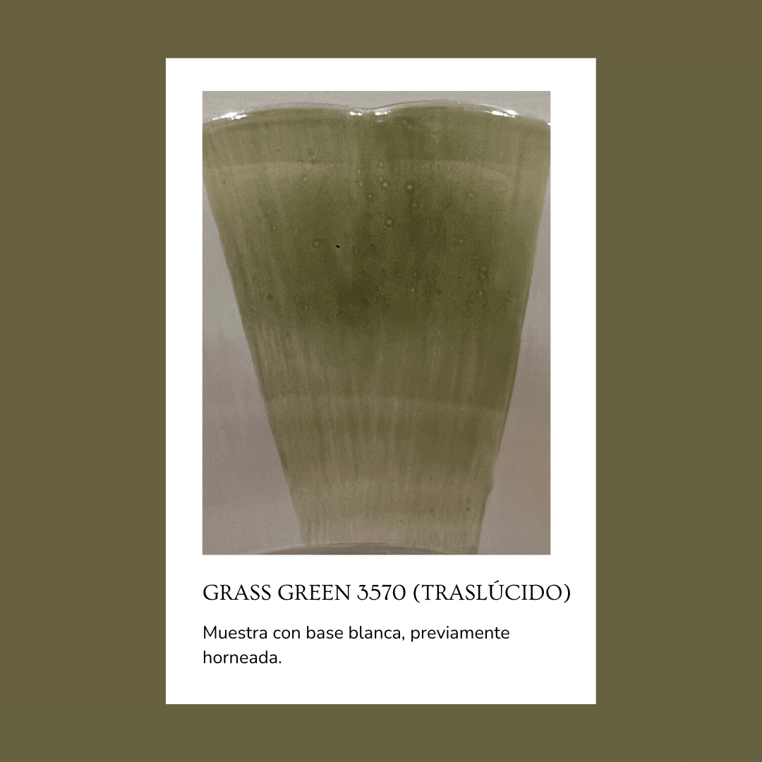 Pigmento para vidrio/cristal Grass green 3570 (Traslúcido) 5 gr.
