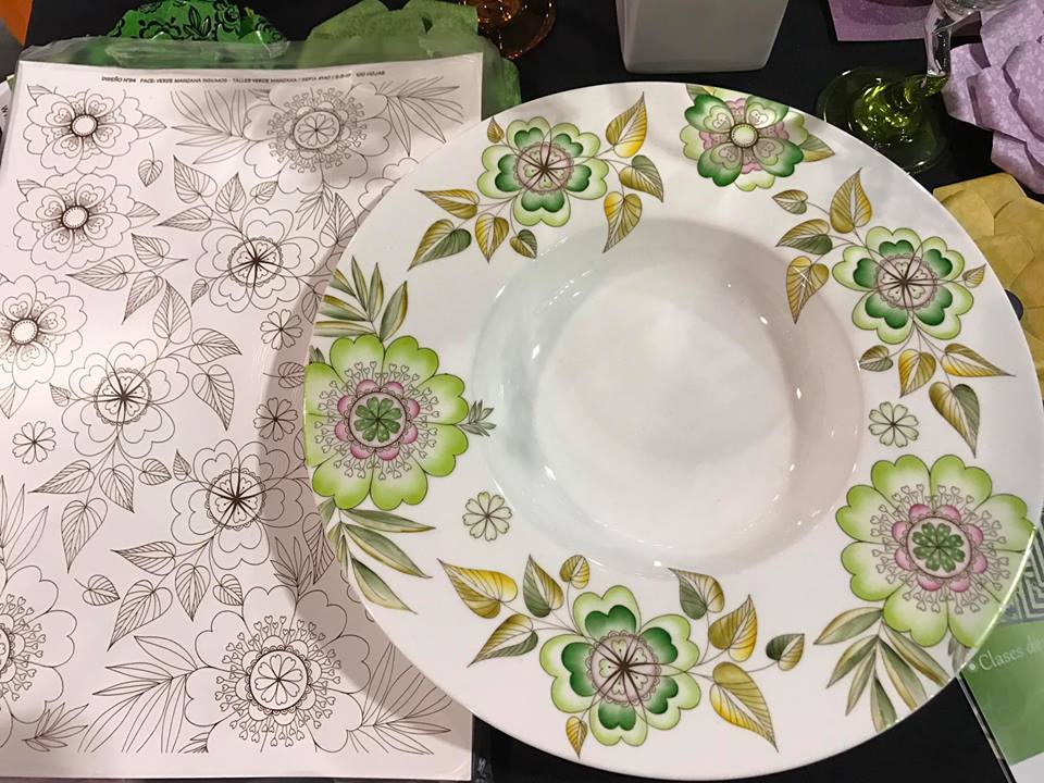 Calca Vitrificable para Porcelana 23x33cm, Diseño Número 94