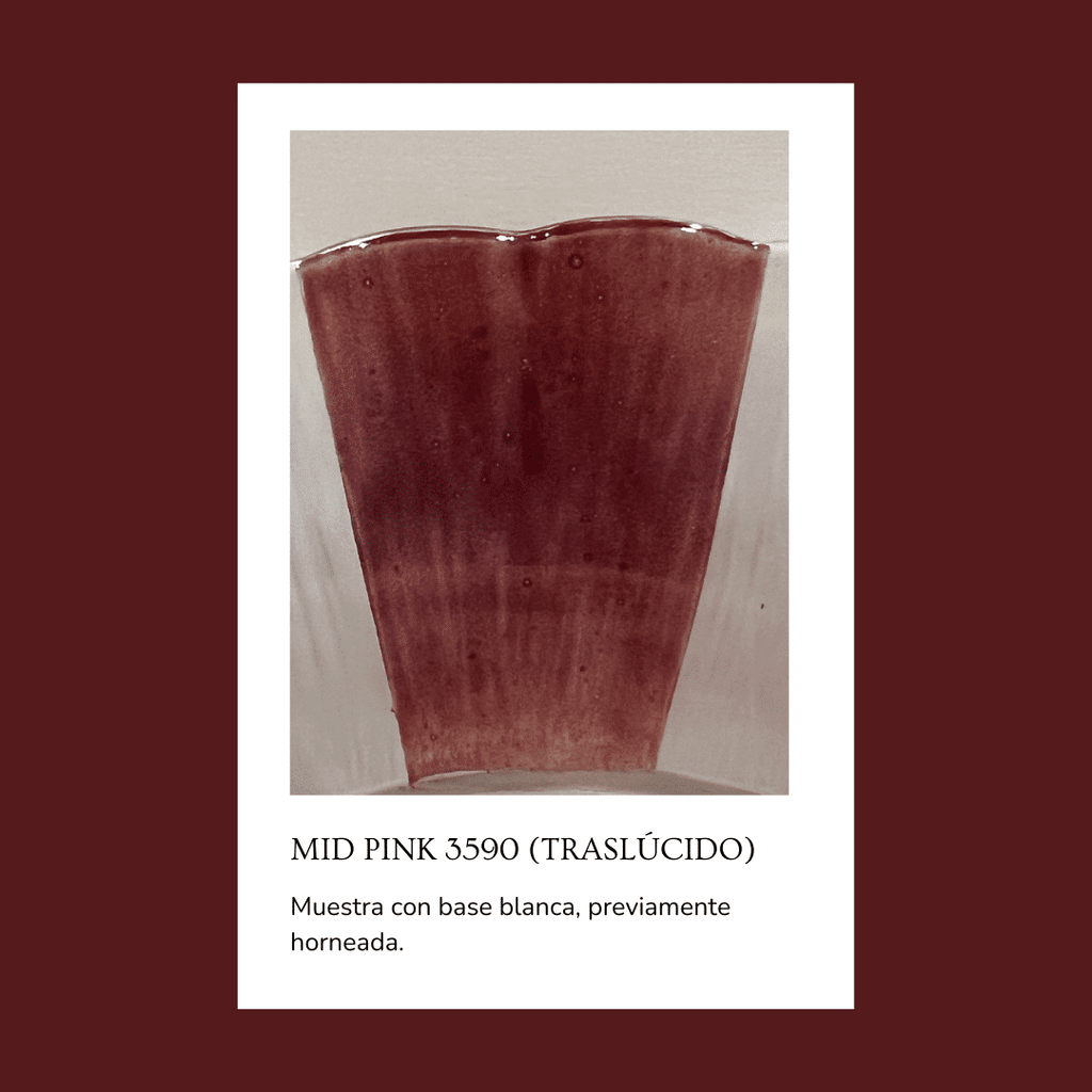 Pigmento para vidrio/cristal Mid Pink 3590 (Traslúcido) 5 gr.