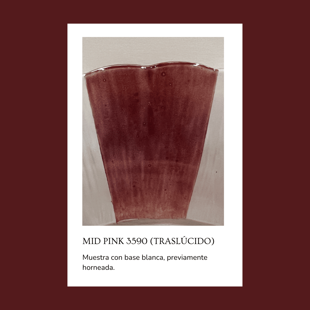 Pigmento para vidrio/cristal Mid Pink 3590 (Traslúcido) 5 gr.
