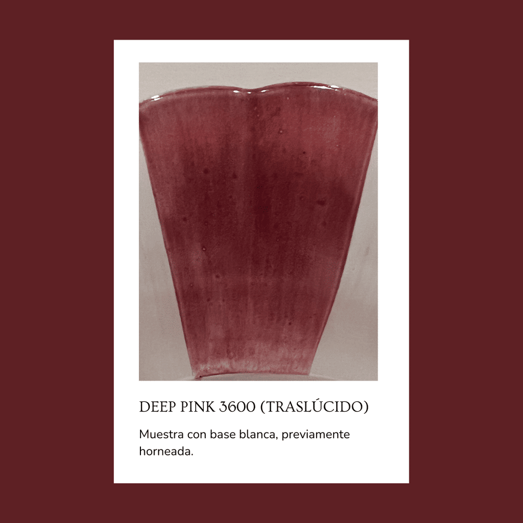 Pigmento para vidrio/cristal Deep pink 3600 (Traslúcido) 5 gr.