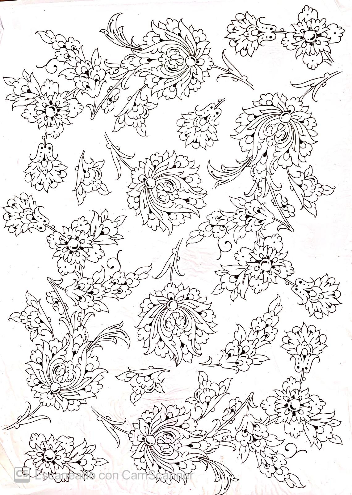 Calca Vitrificable para Porcelana 23x33cm, Diseño 186