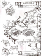 Calca Vitrificable para Porcelana 23x33cm, Diseño 155