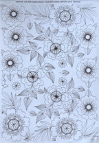 Calca Vitrificable para Porcelana 23x33cm, Diseño Número 94