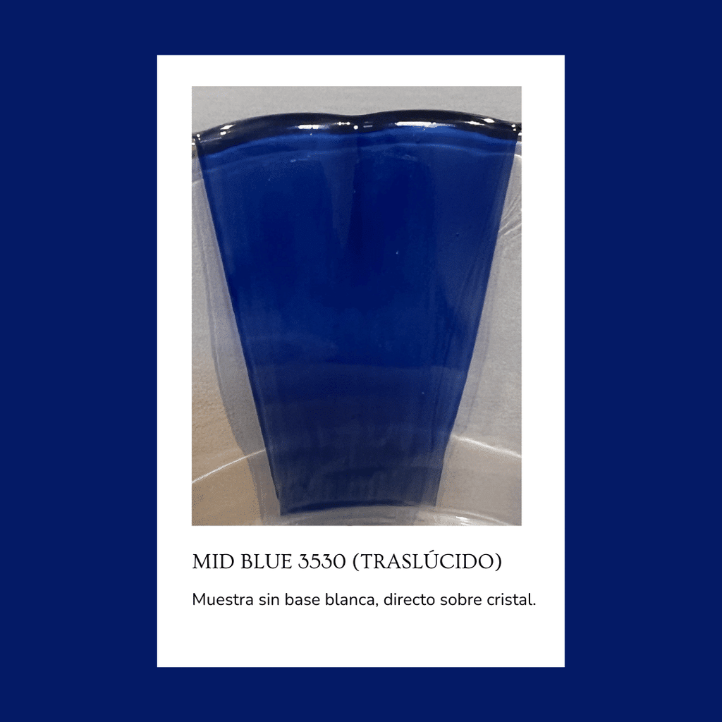 Pigmento para vidrio/cristal Mid Blue 3530 (Traslúcido) 5 gr.