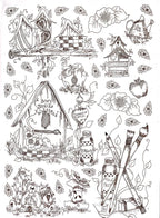 Calca Vitrificable para Porcelana 23x33cm, Diseño 152