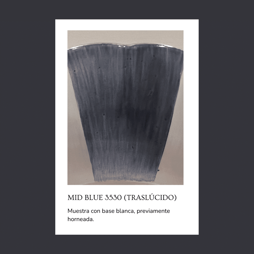 Pigmento para vidrio/cristal Mid Blue 3530 (Traslúcido) 5 gr.