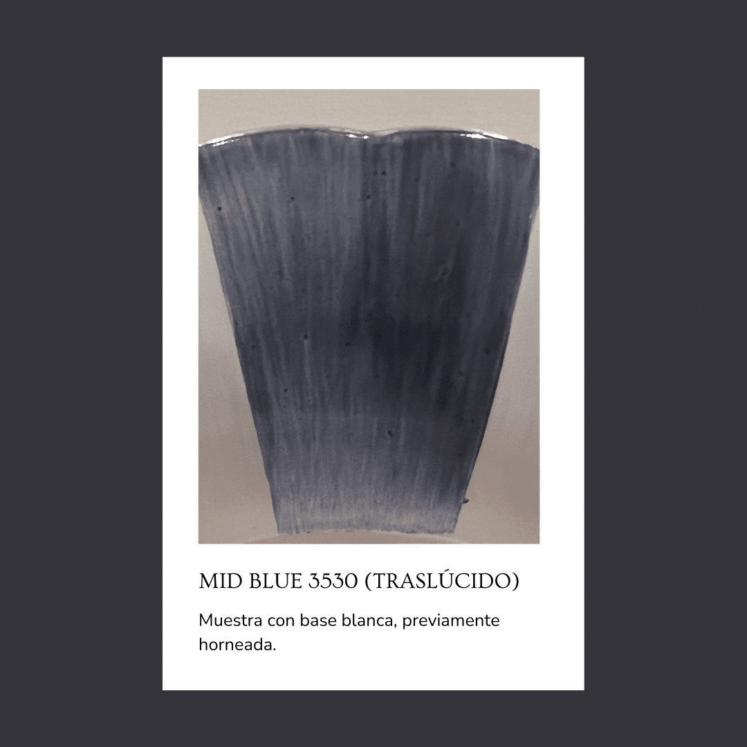 Pigmento para vidrio/cristal Mid Blue 3530 (Traslúcido) 5 gr.