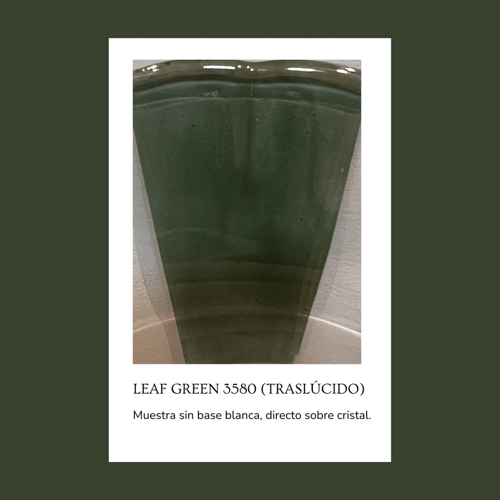 Pigmento para vidrio/cristal Leaf green 3580 (Traslúcido) 5 gr.