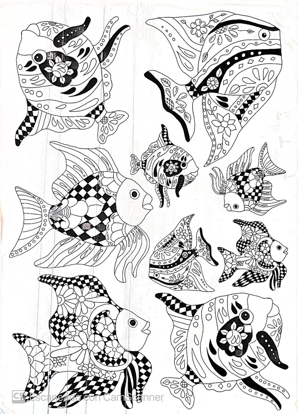 Calca Vitrificable para Porcelana 23x33 cm, Diseño Número 78