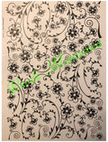 Calca Color Negro, Vitrificable para Porcelana 23x33 cm, Diseño Número 34.