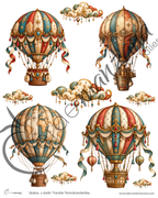 Transfer Globos 01 – Termoadhesivo para Tela y Superficies Pintadas