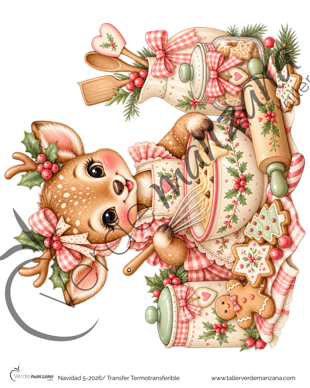 Transfer Navidad 05 – Termoadhesivo para Tela y Superficies Pintadas