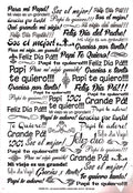Calco Color Negro, Vitrificable para Porcelana tamaño 23×33 cm. Diseño 2 Padre.
