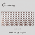 Calca de Oro, Vitrificable para Porcelana, Diseño Guarda Estrella.