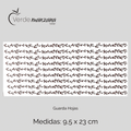 Calca de Oro, Vitrificable para Porcelana, Diseño Guarda Hojas.
