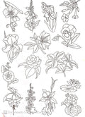 Calca Vitrificable para Porcelana 23x33cm, Diseño Número 181