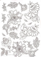 Calca Vitrificable para Porcelana 23x33cm, Diseño Número  184