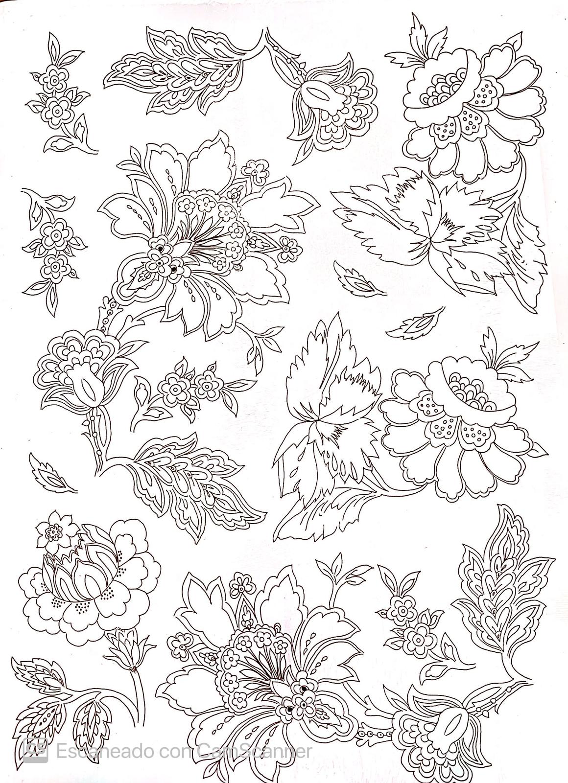 Calca Vitrificable para Porcelana 23x33cm, Diseño Número  184