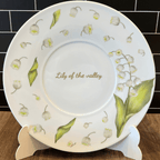 Nueva - Calca vitrificable para porcelana diseño 190 LILY OF THE VALLEY - Calidad Premium