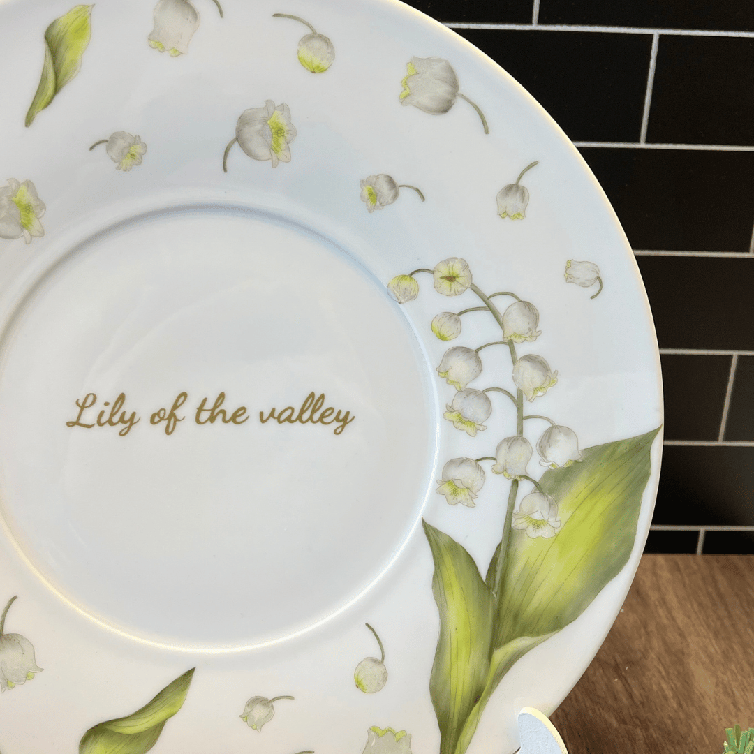 Nueva - Calca vitrificable para porcelana diseño 190 LILY OF THE VALLEY - Calidad Premium