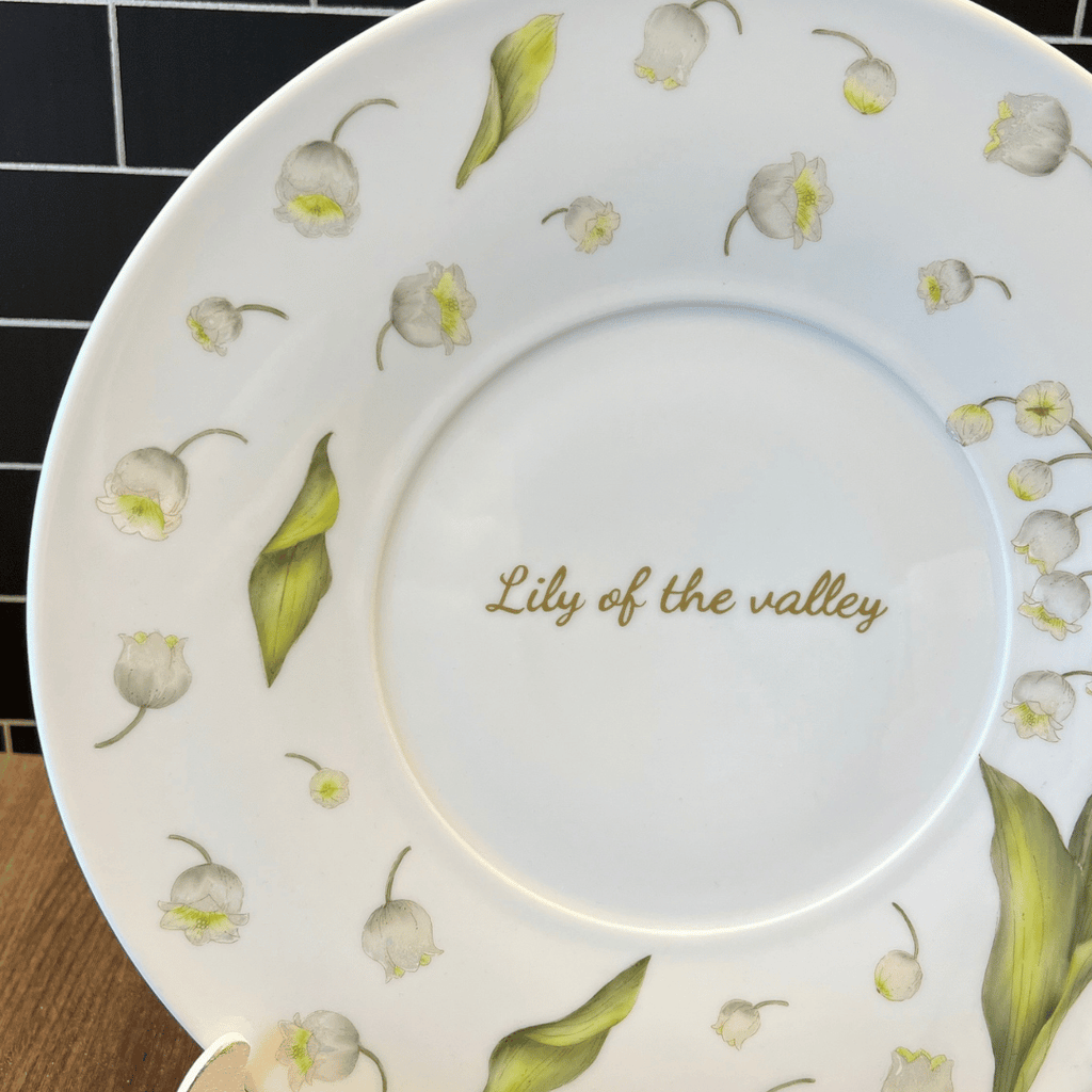 Nueva - Calca vitrificable para porcelana diseño 190 LILY OF THE VALLEY - Calidad Premium