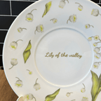 Nueva - Calca vitrificable para porcelana diseño 190 LILY OF THE VALLEY - Calidad Premium