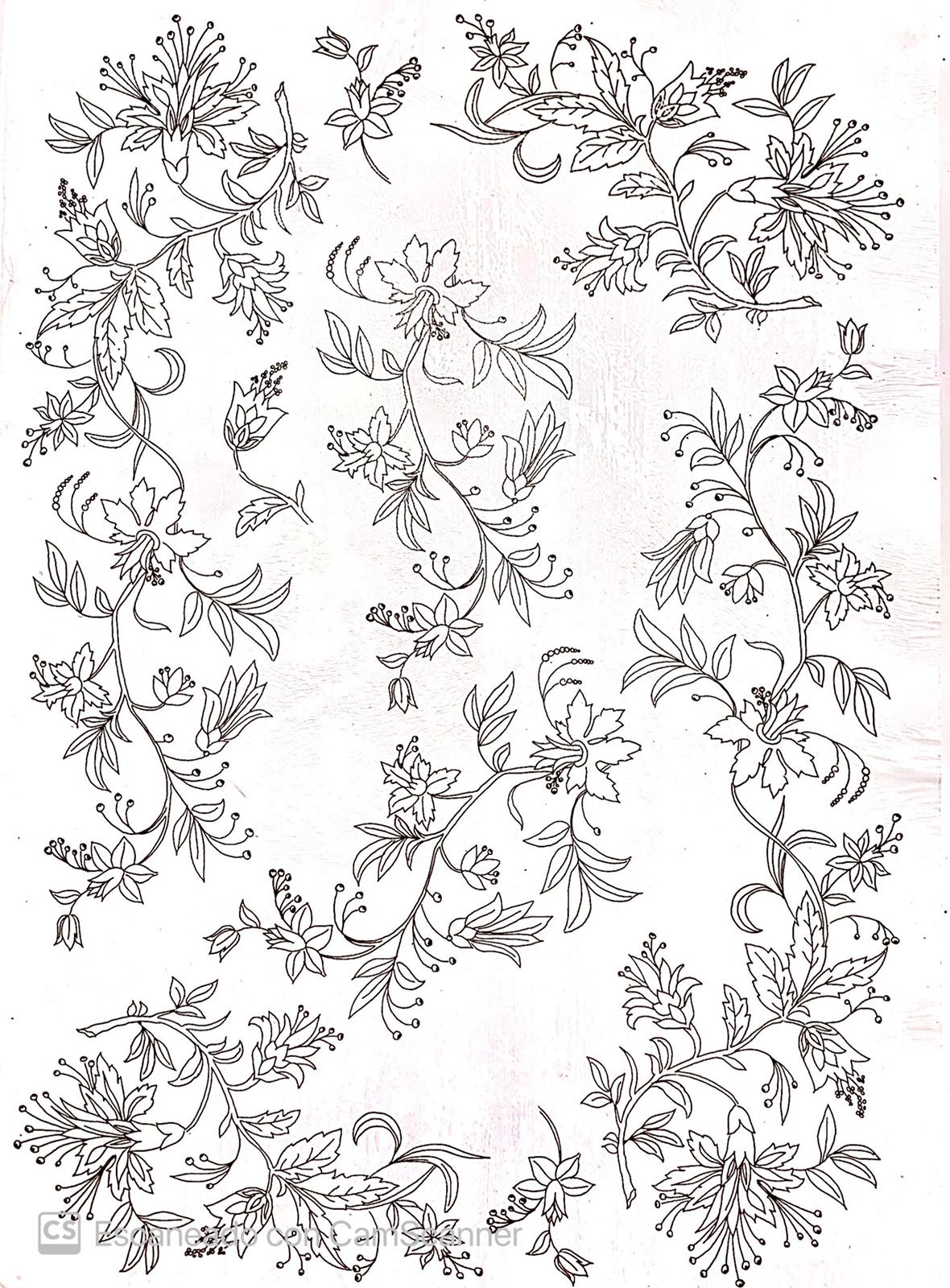 Calca Vitrificable para Porcelana 23x33cm, Diseño Número 180