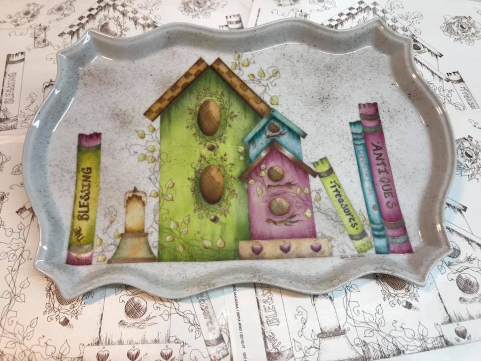 Calca Vitrificable para Porcelana 23x33cm, Diseño 155