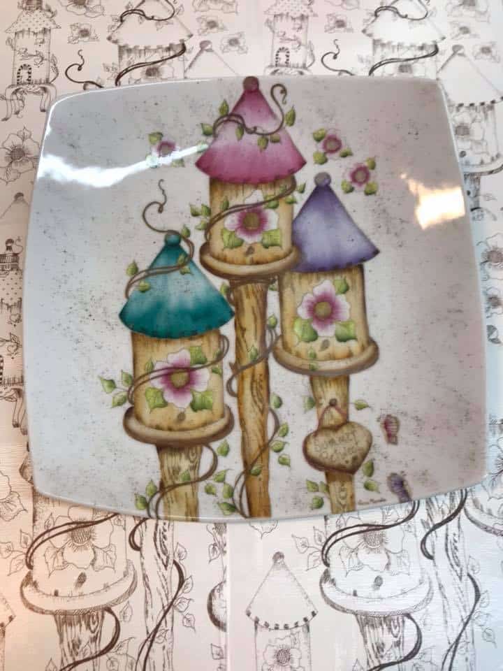 Calca Vitrificable para Porcelana 23x33cm, Diseño 156