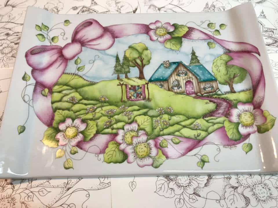 Calca Vitrificable para Porcelana 23x33cm, Diseño Número 162