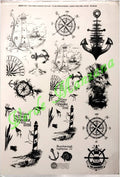 Calca Color Negro, Vitrificable para Porcelana 23x33 cm, Diseño 57.