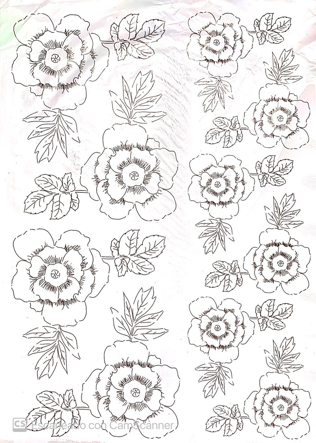 Calca Vitrificable para Porcelana 23x33cm, Diseño Número 177