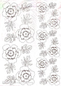 Calca Vitrificable para Porcelana 23x33cm, Diseño Número 177
