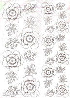 Calca Vitrificable para Porcelana 23x33cm, Diseño Número 177