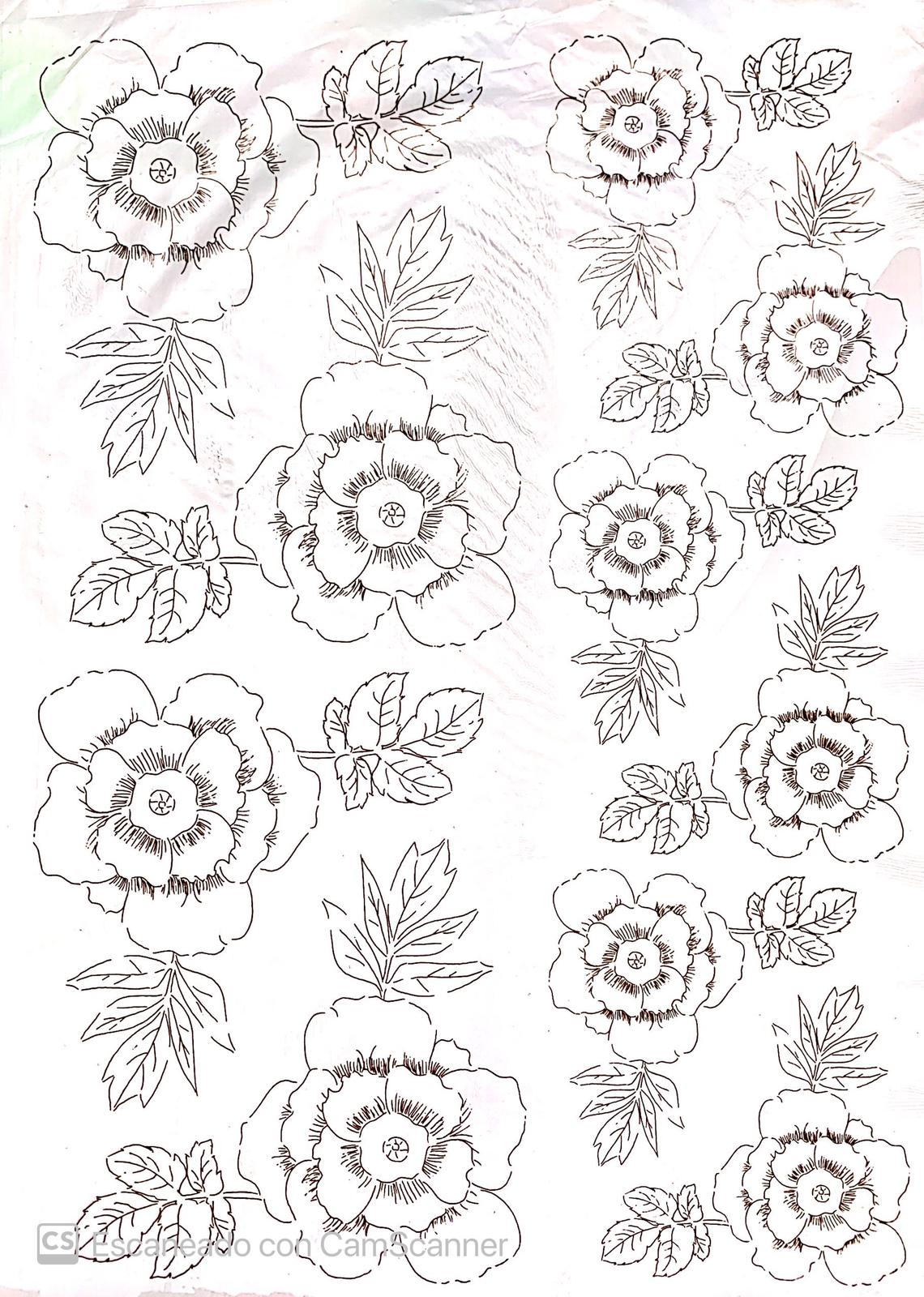Calca Vitrificable para Porcelana 23x33cm, Diseño Número 177