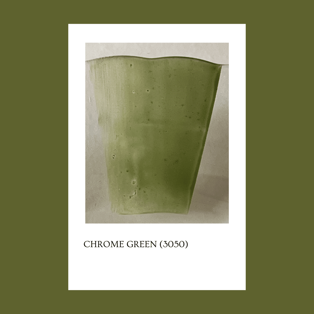 Pigmento para vidrio/cristal Chrome Green 3050 (Opaque) 5 gr.